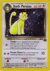 Dark Persian 17 Cosmos Holo Black Star Promo - 2000 Nintendo Power Magazine